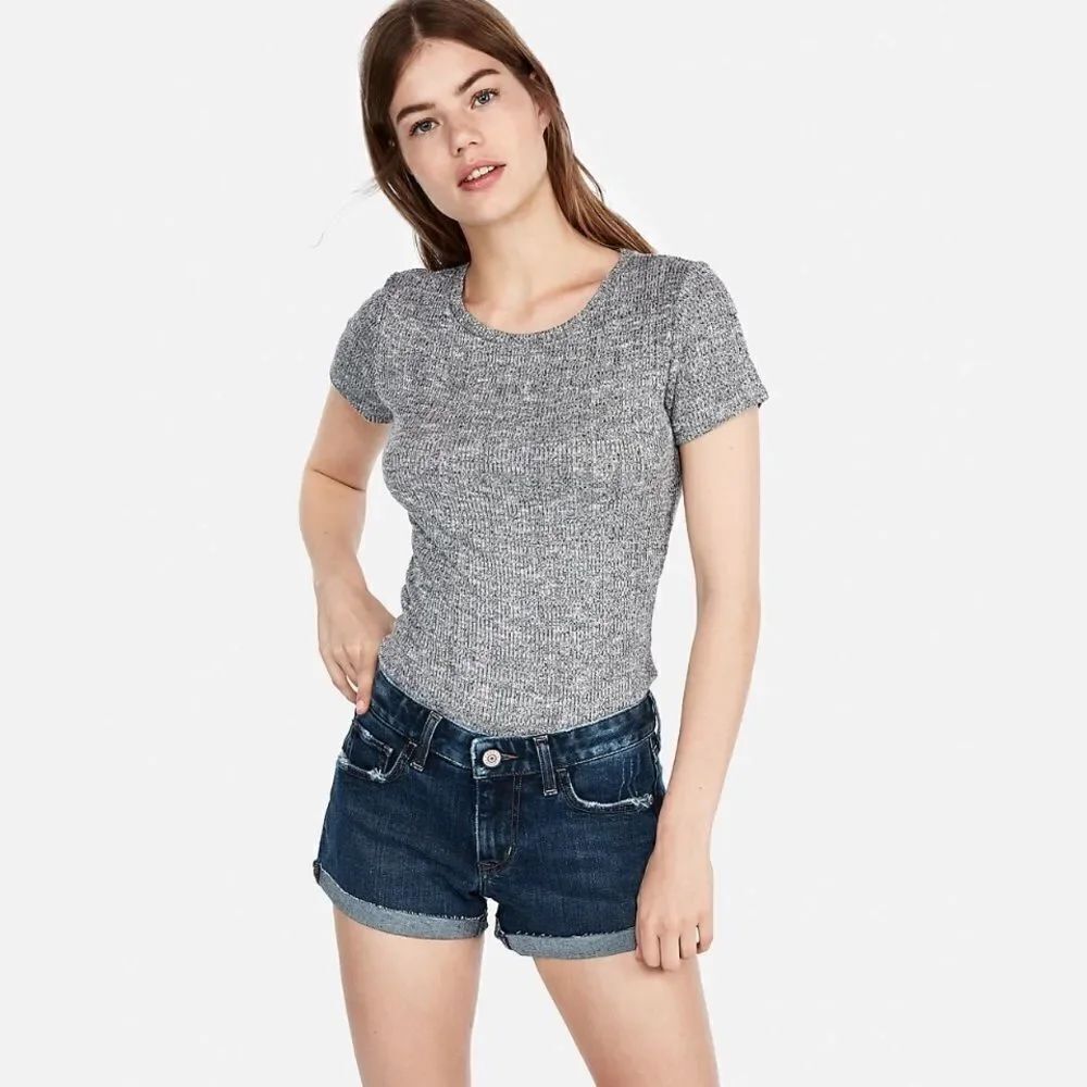 ✨ Low Rise Flip Hem Denim Shortie✨